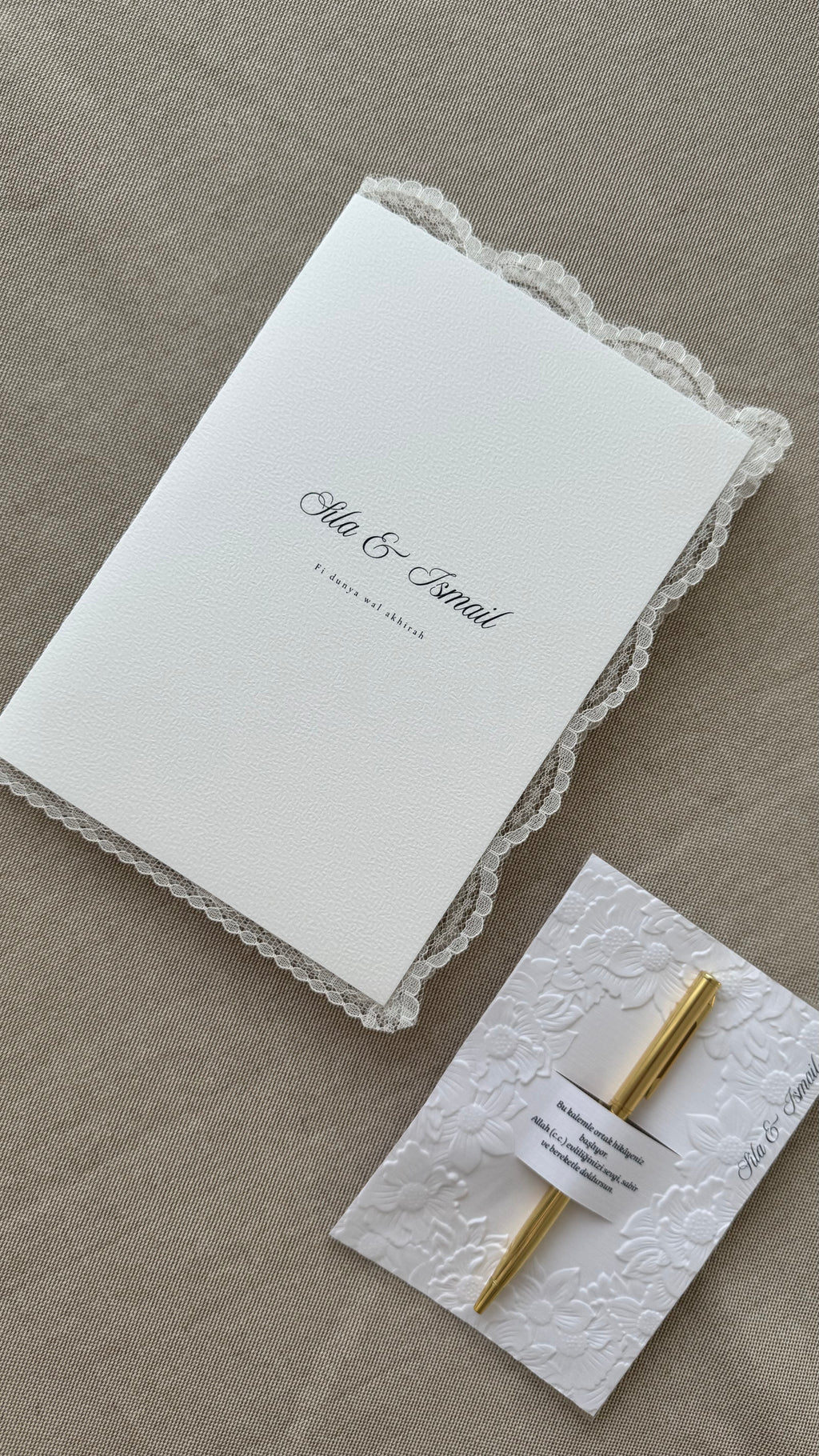 Islamische Eheurkunde "DANTEL" SET