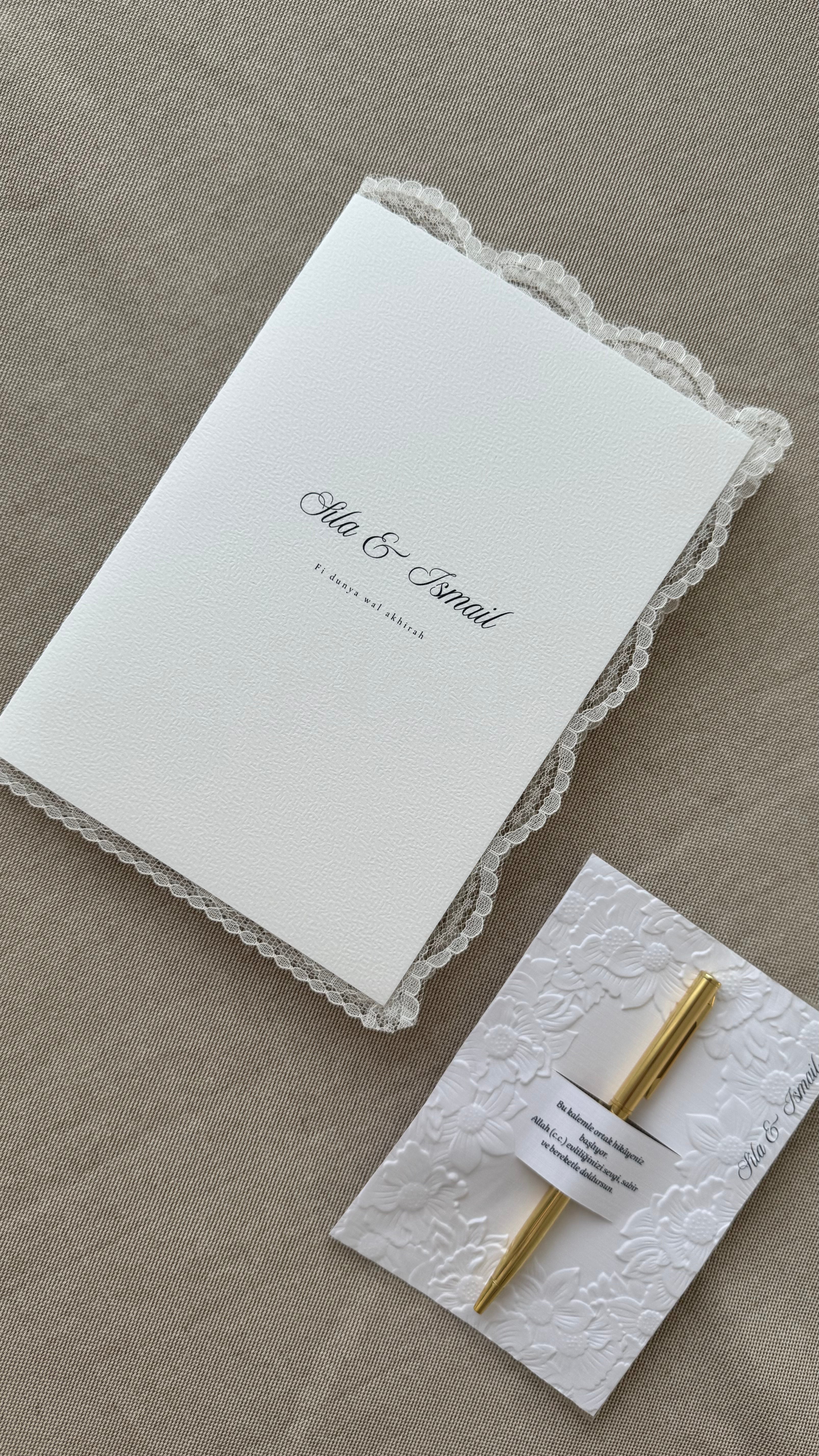Islamische Eheurkunde "DANTEL" SET
