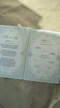 Islamic Marriage Certificate "FLOWERS" SET