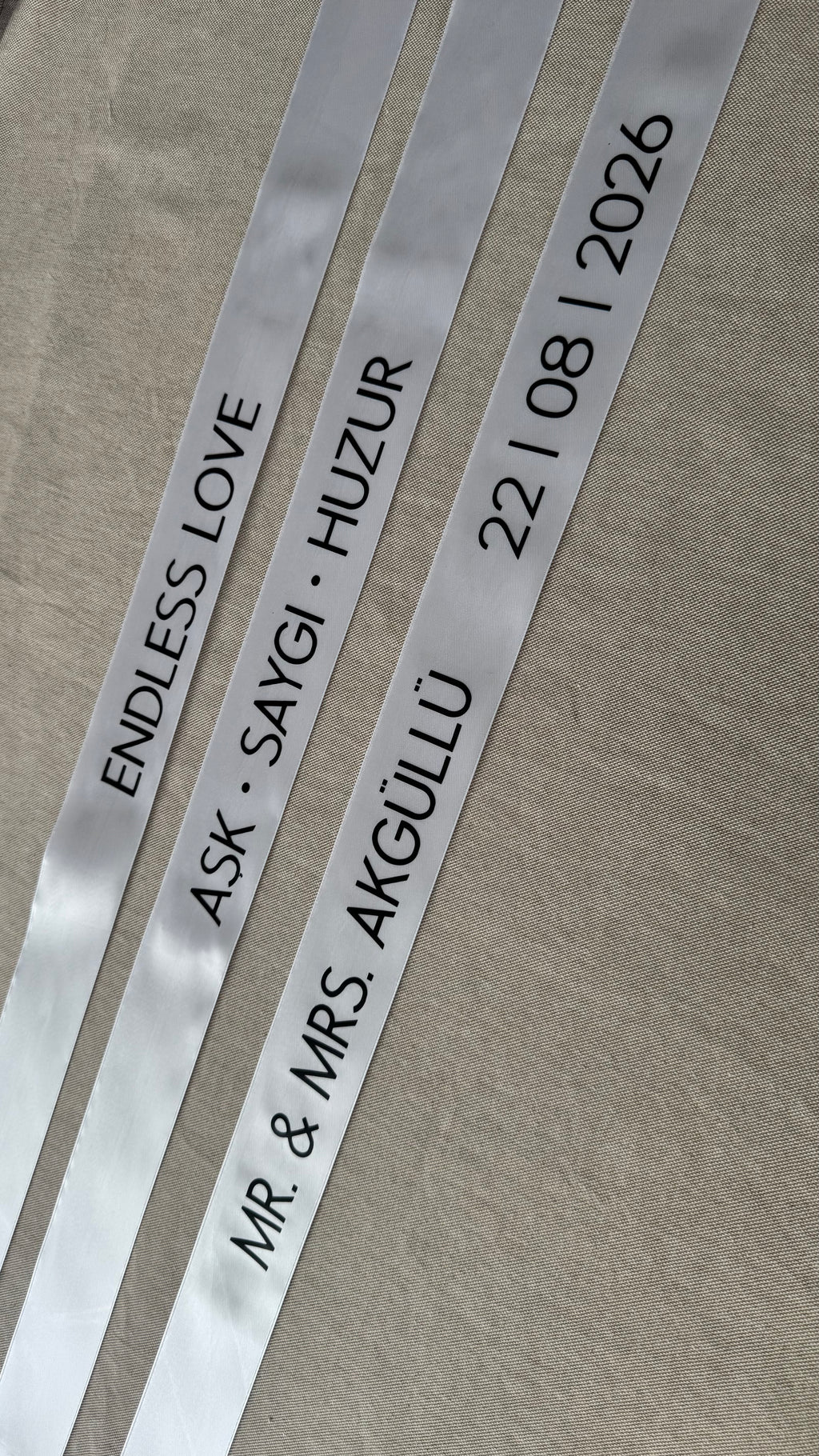 Personalisiertes Hochzeitsband | BASIC