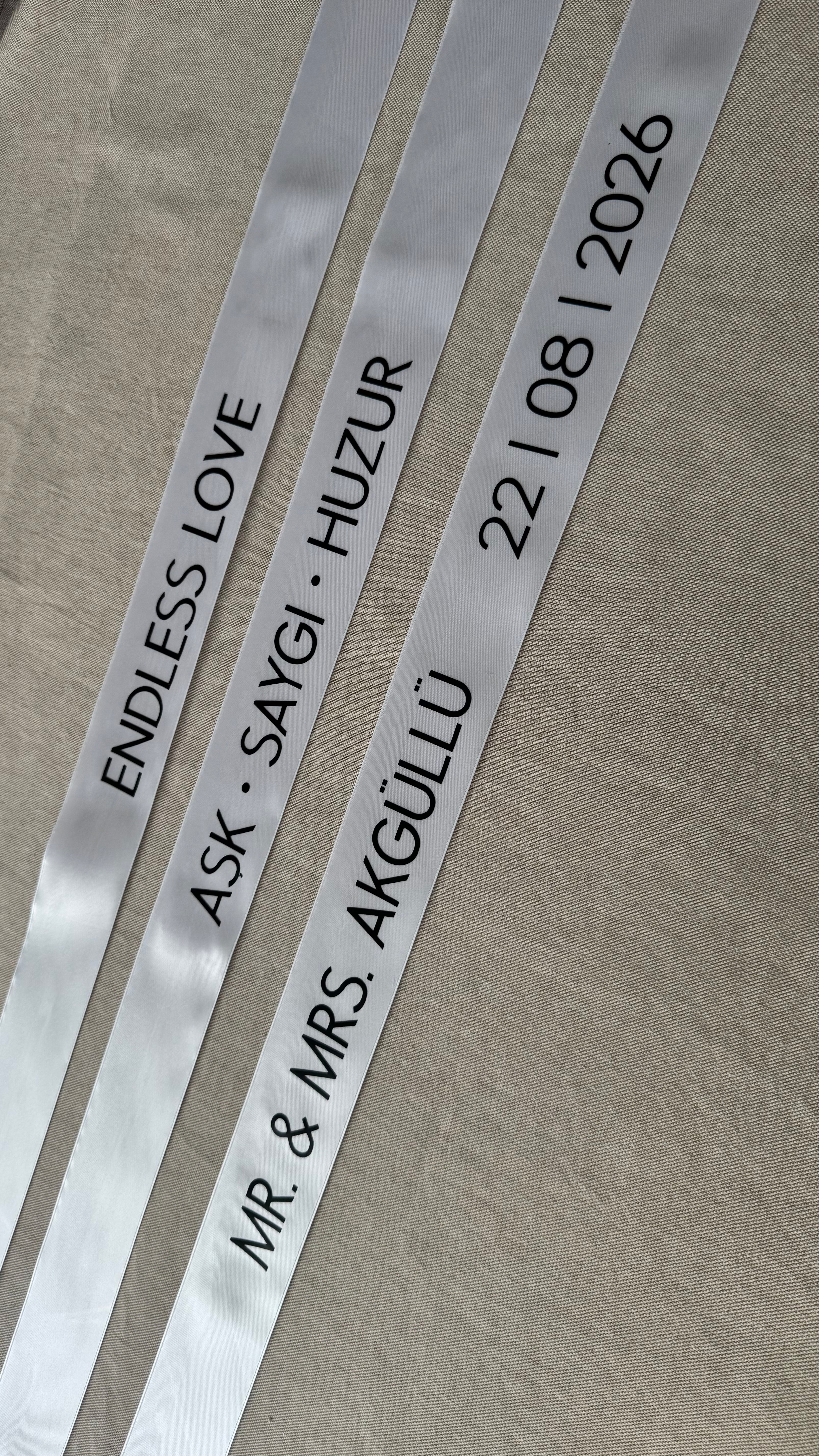 Personalisiertes Hochzeitsband | BASIC