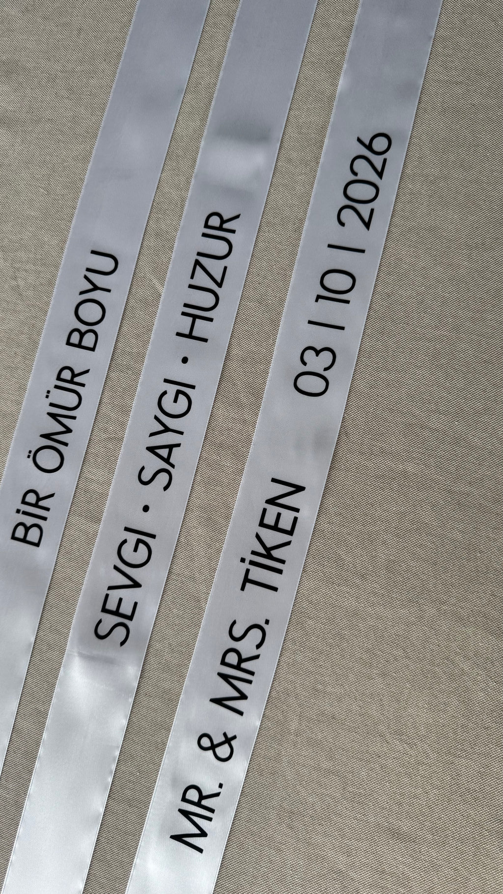 Personalisiertes Hochzeitsband | BASIC
