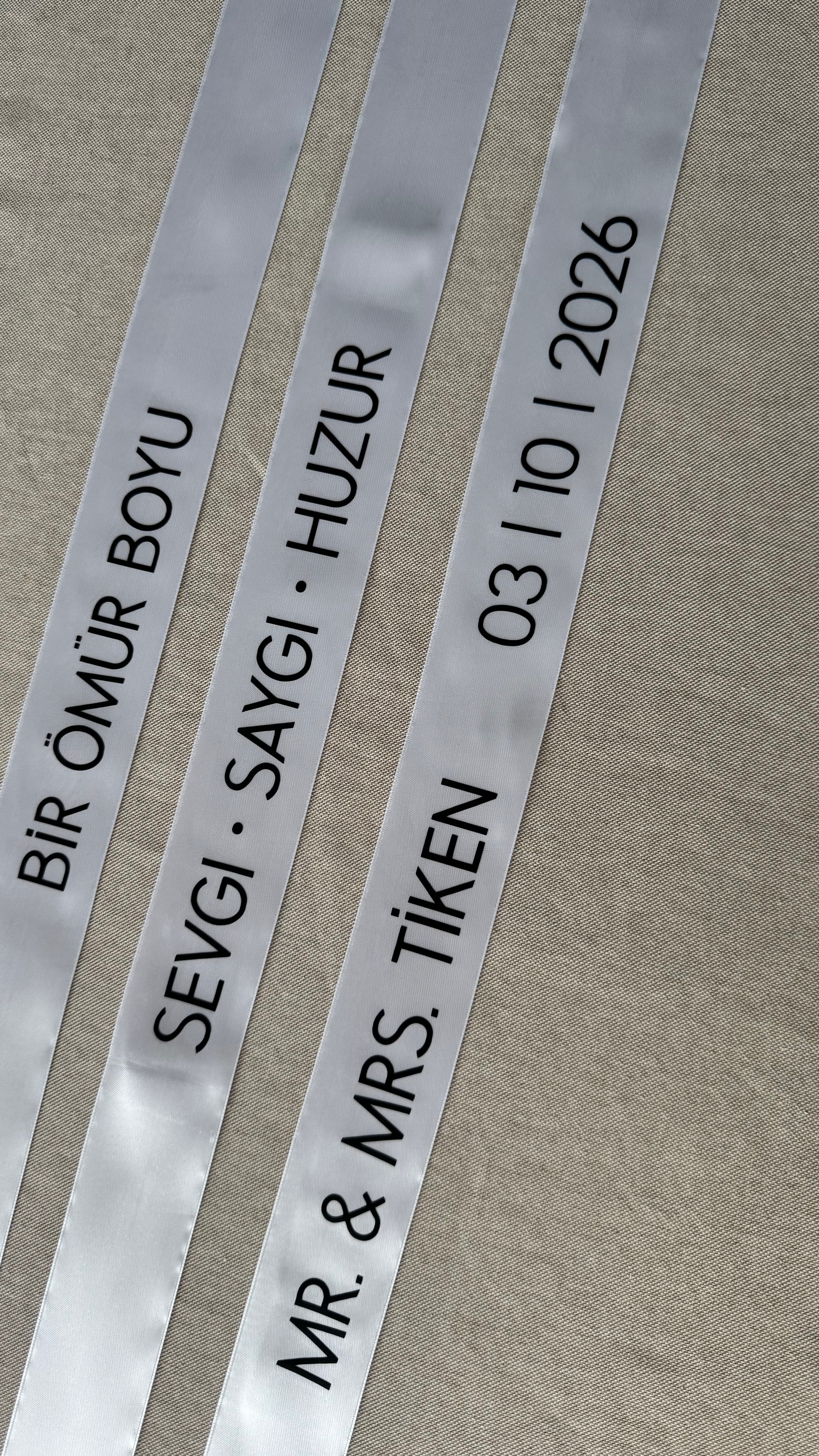 Personalisiertes Hochzeitsband | BASIC