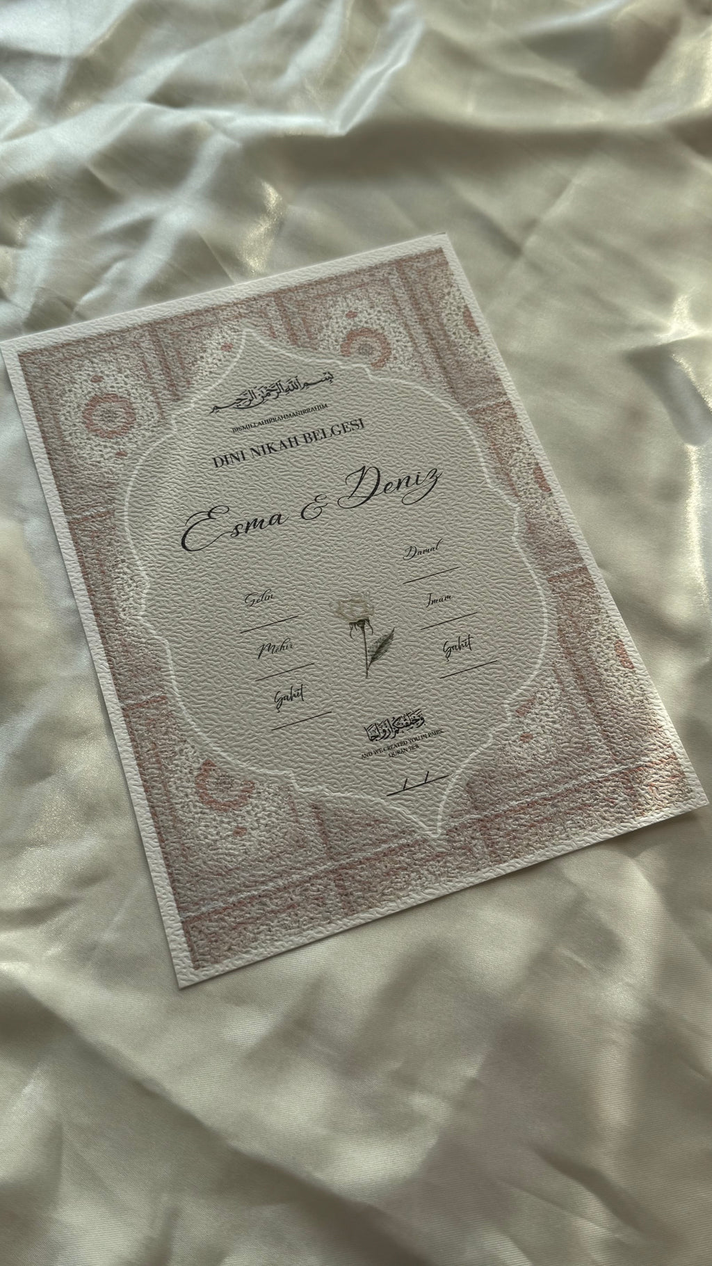 Islamische Eheurkunde | "oriental" SET