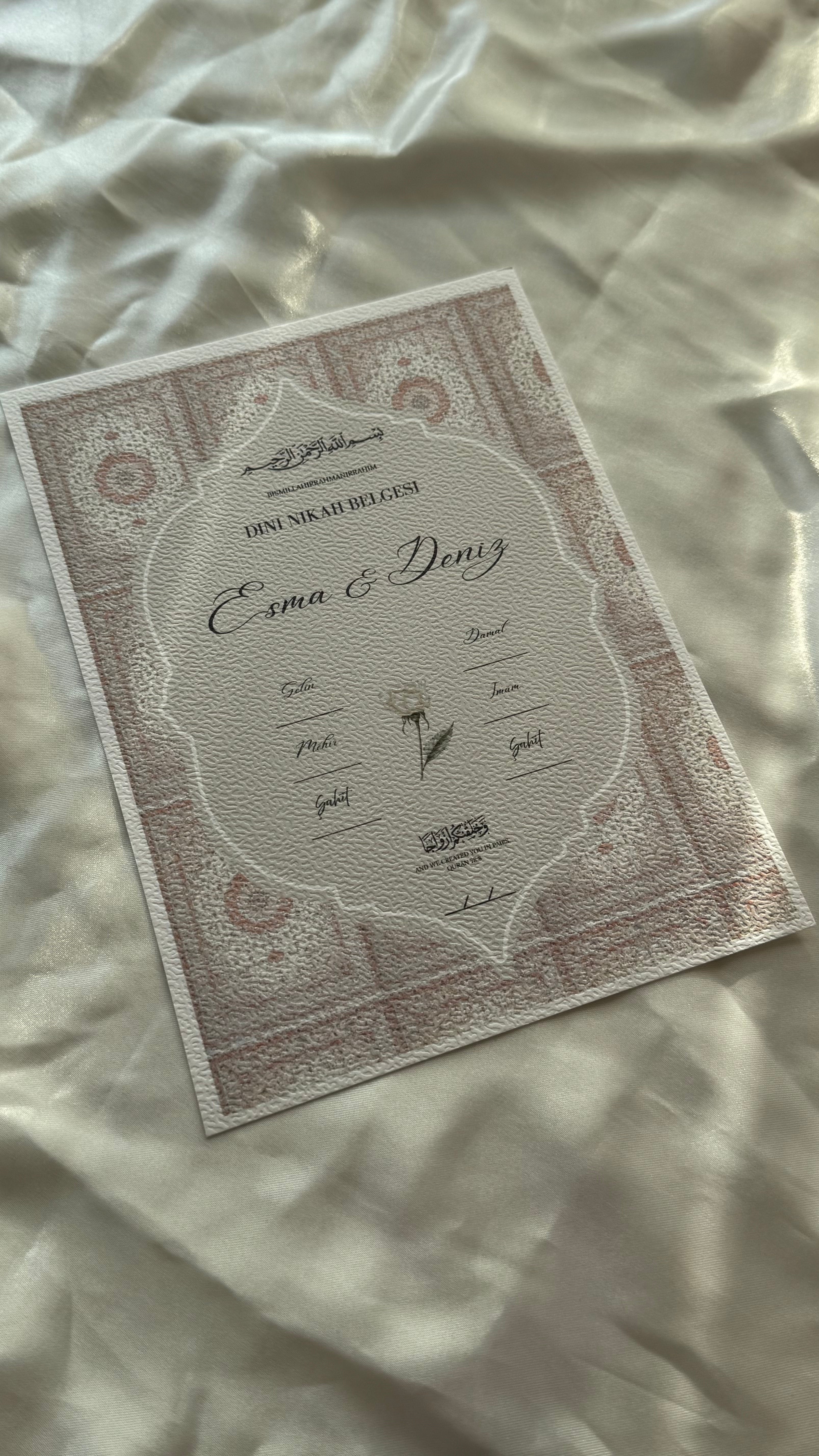 Islamische Eheurkunde | "oriental" SET