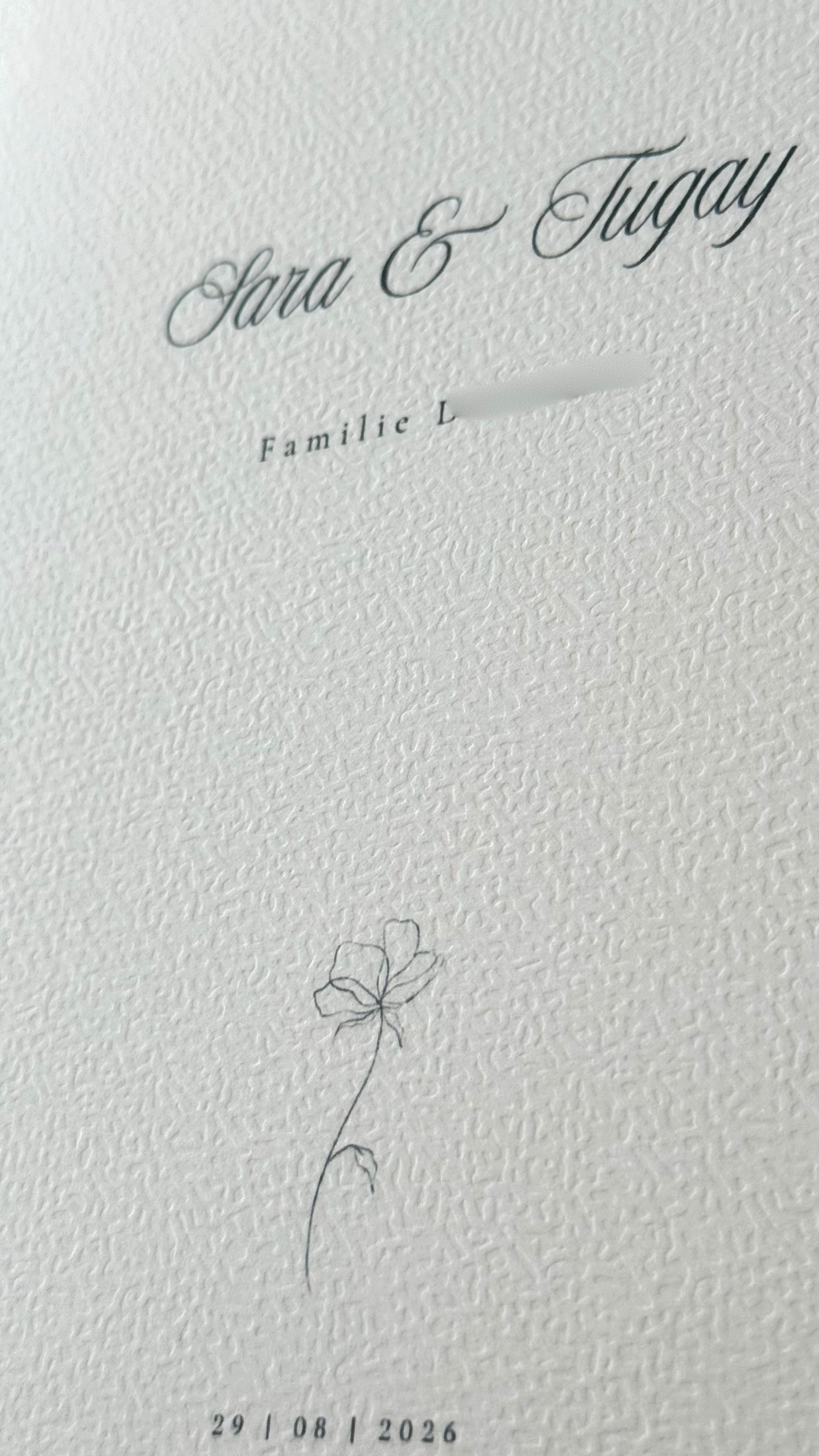 Stammbuch "Spitze" mit Heftklammer und Spruch