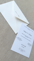 Personalisierte Hochzeitseinladung "classy"