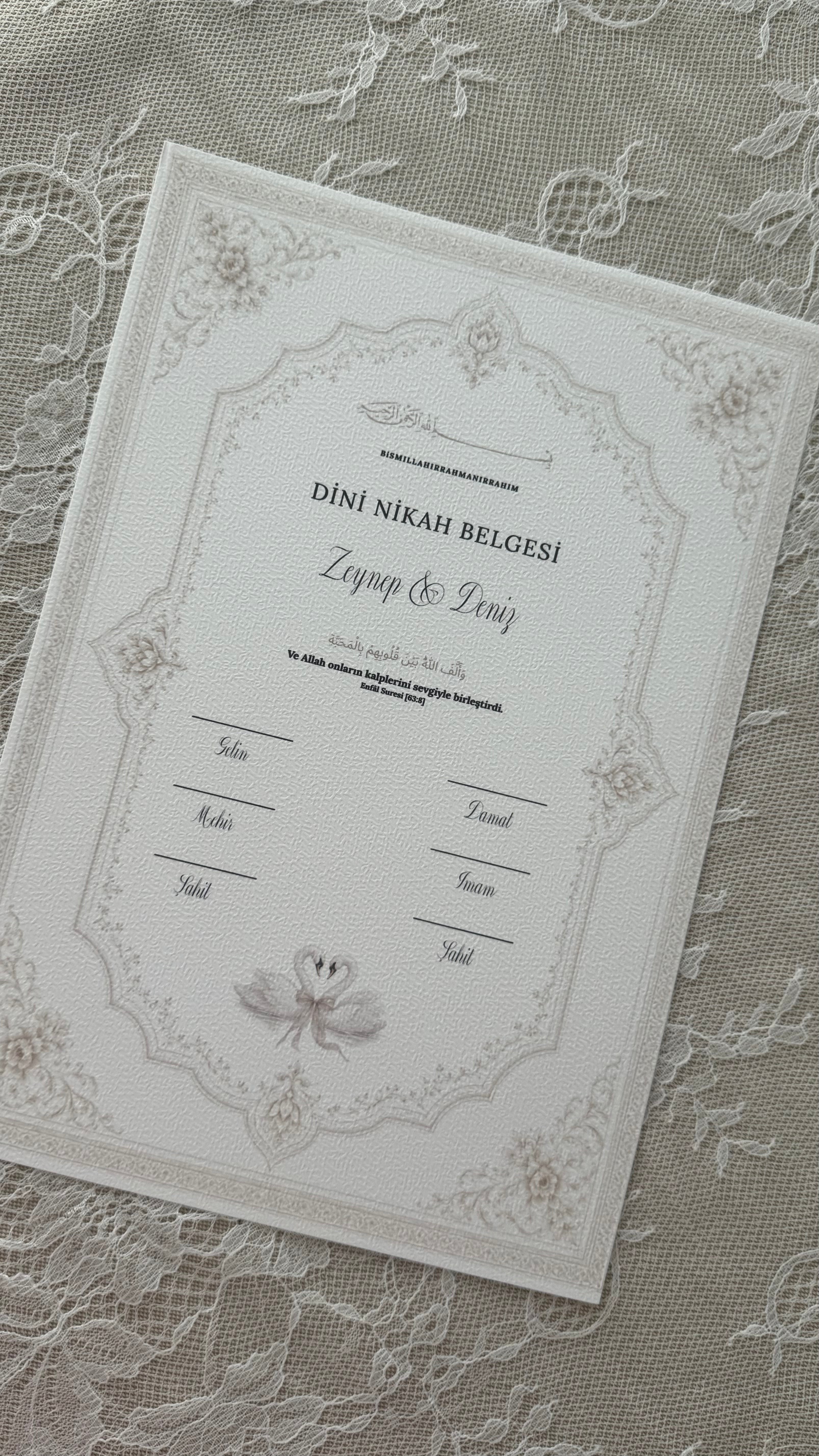 Islamische Eheurkunde | swan series