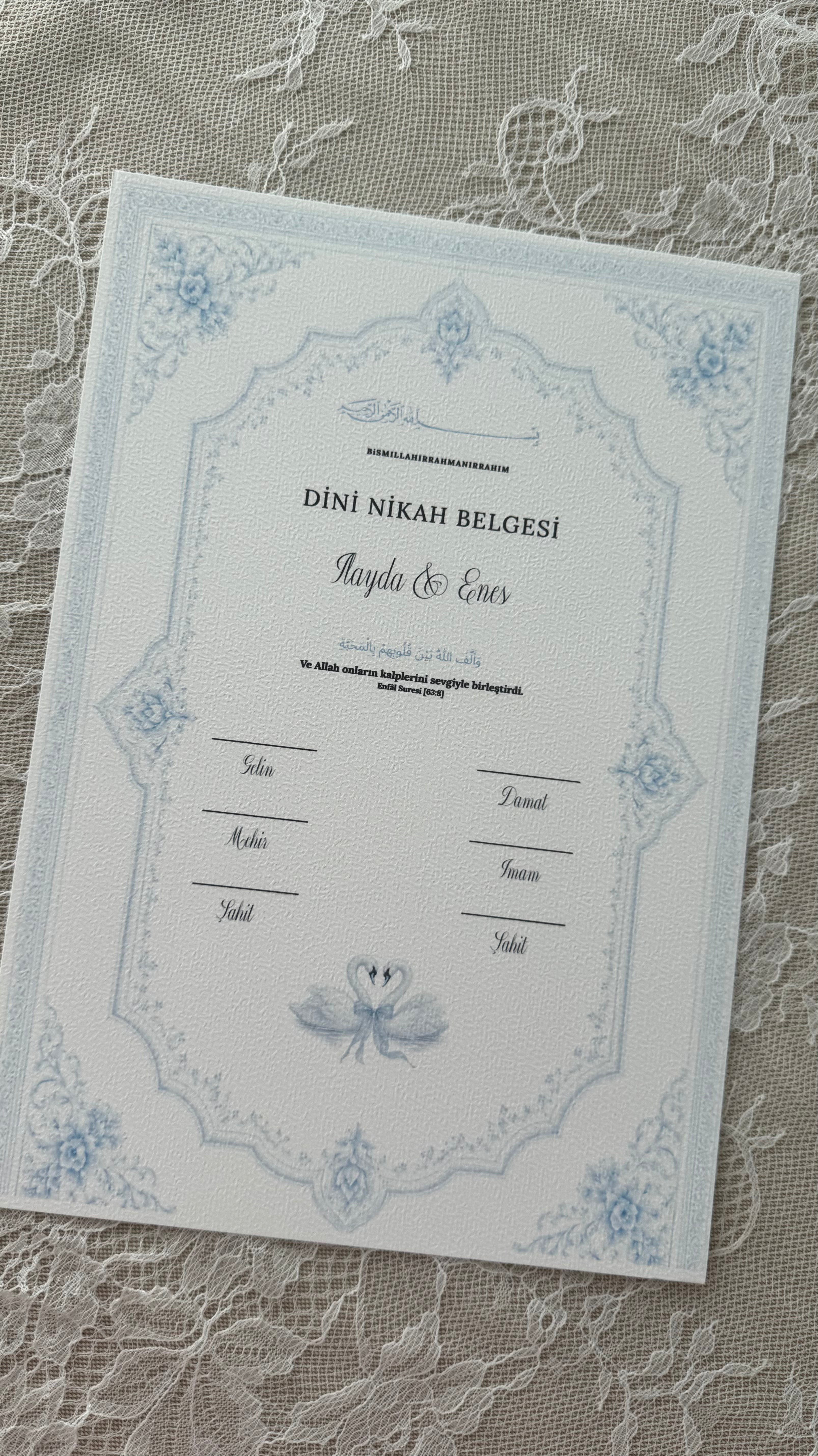 Islamische Eheurkunde | swan series