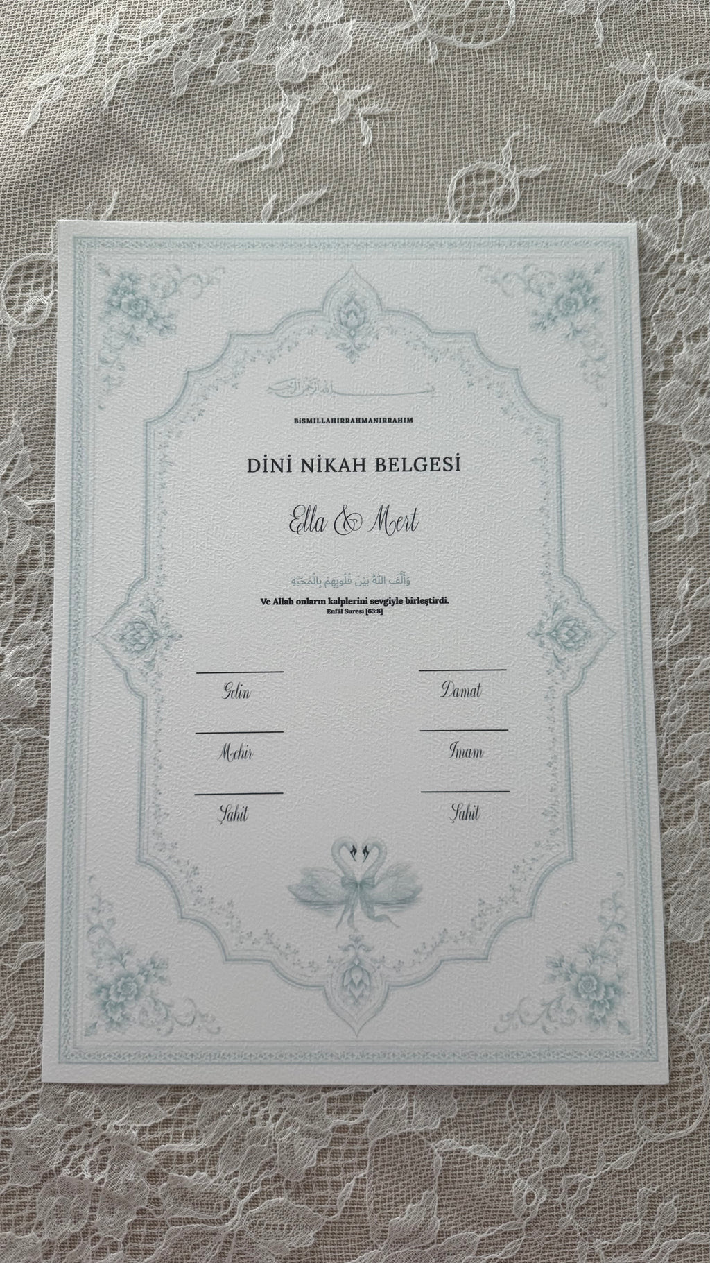 Islamische Eheurkunde | swan series