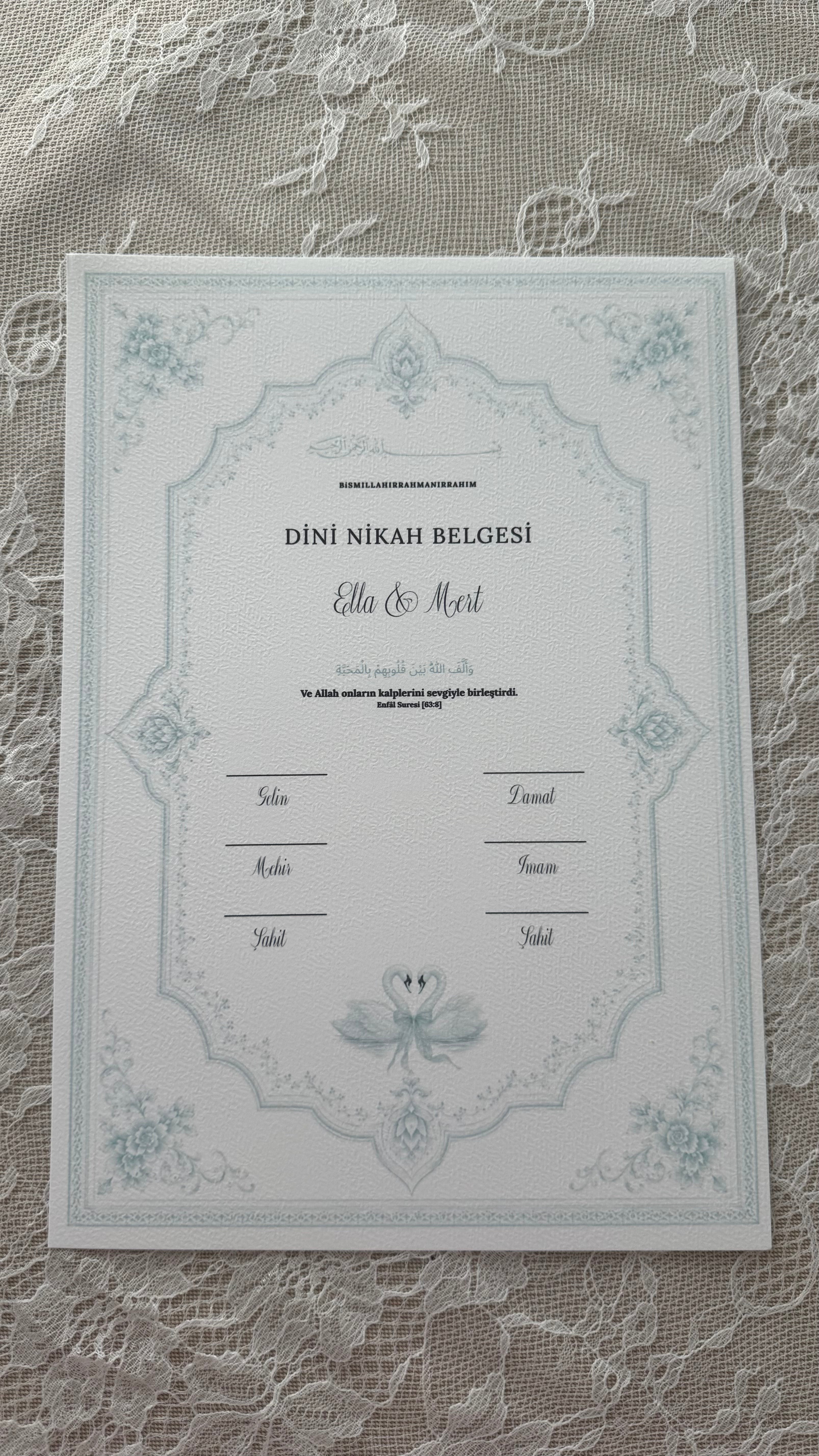 Islamische Eheurkunde | swan series