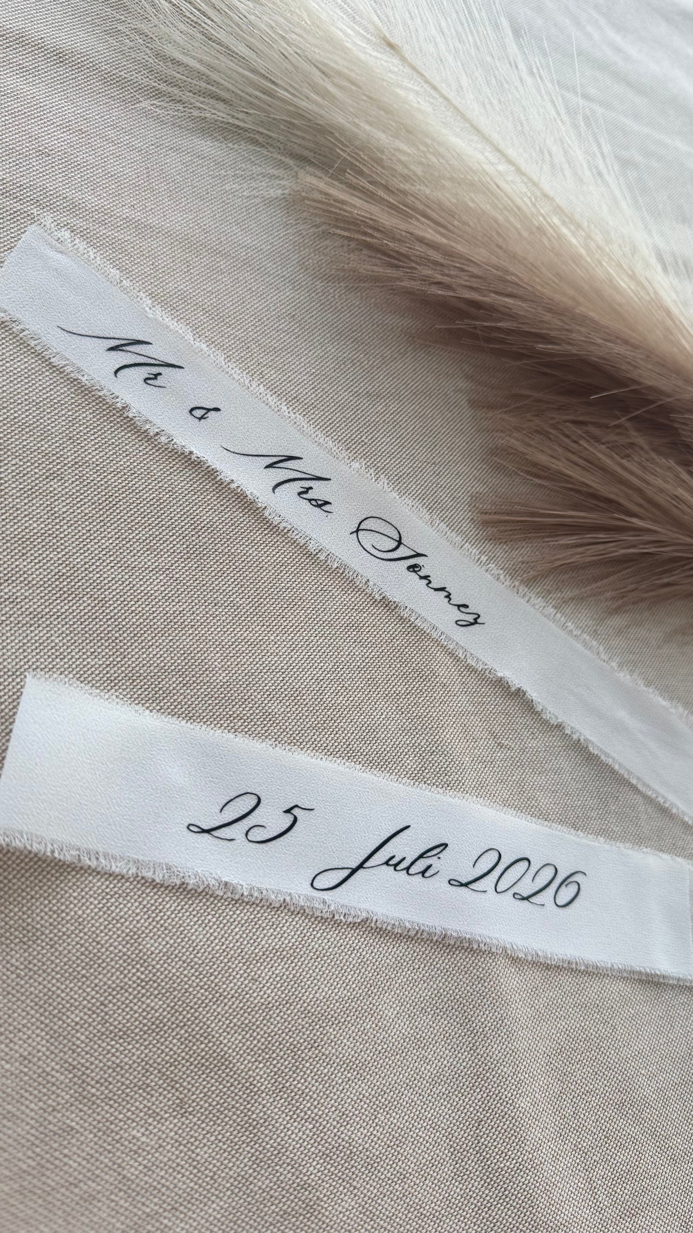 Straußband | "Mr. & Mrs."