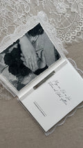 Stammbuch "Spitze" mit Heftklammer und Foto DIN A5