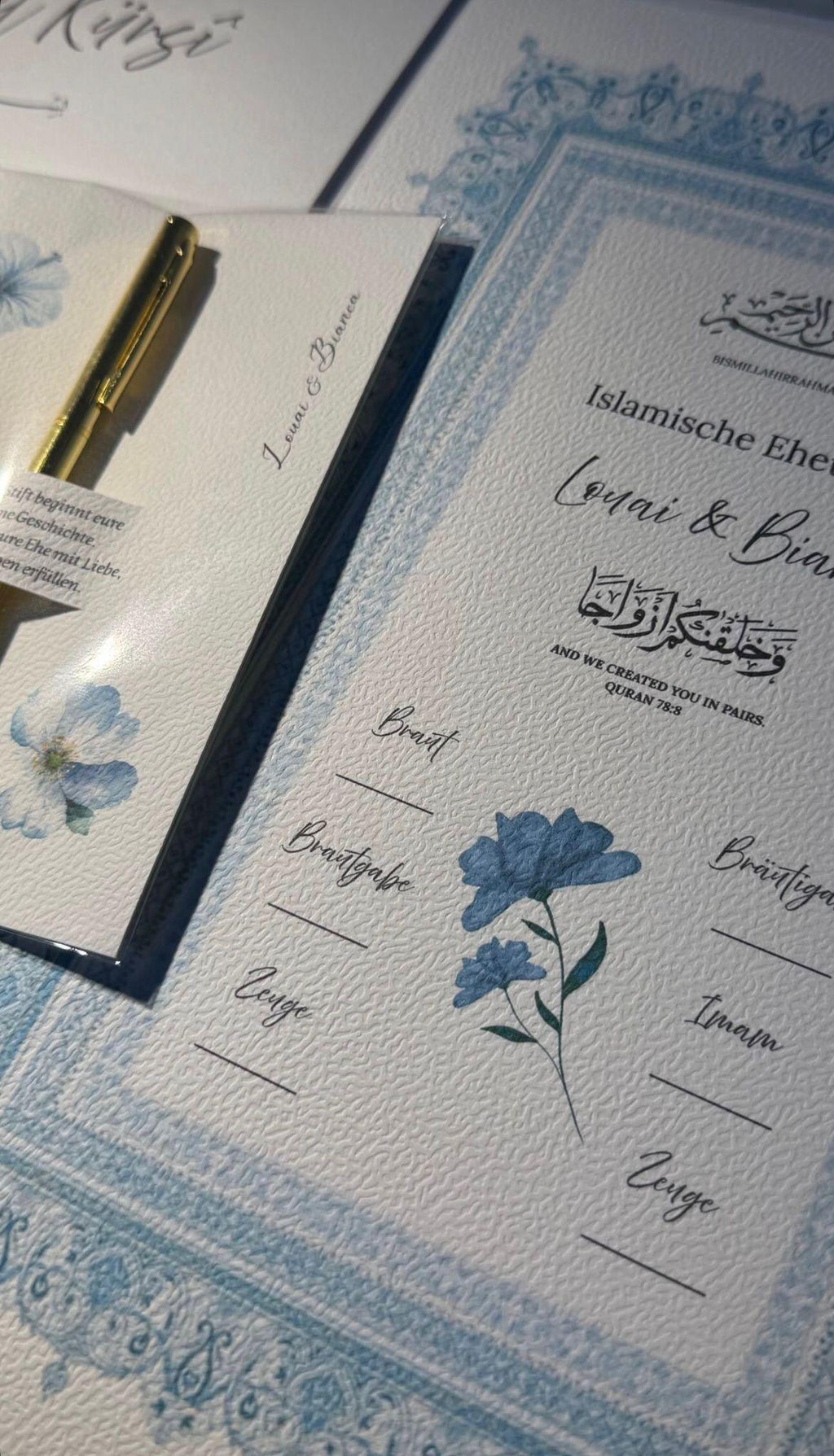 Islamische Eheurkunde "BASIC" SET