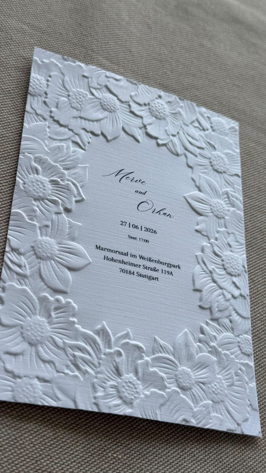 Personalized Wedding Invitation A6