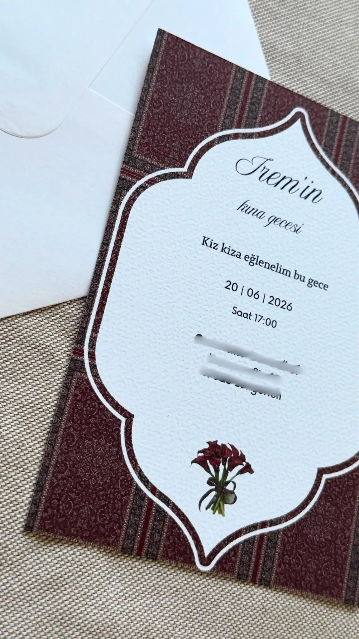 Henna Einladungskarten A6 mit Umschlag