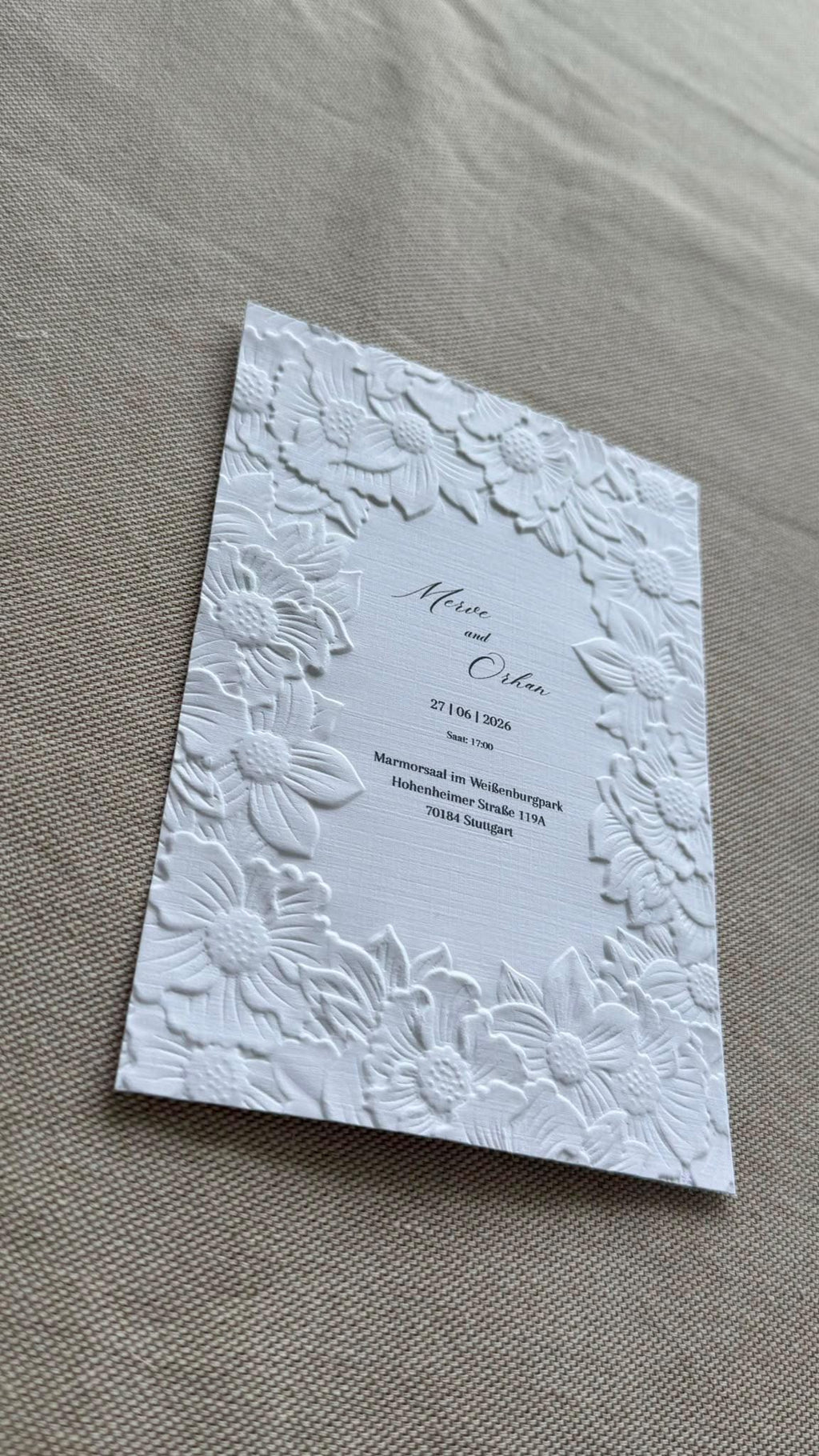 Personalized Wedding Invitation A6