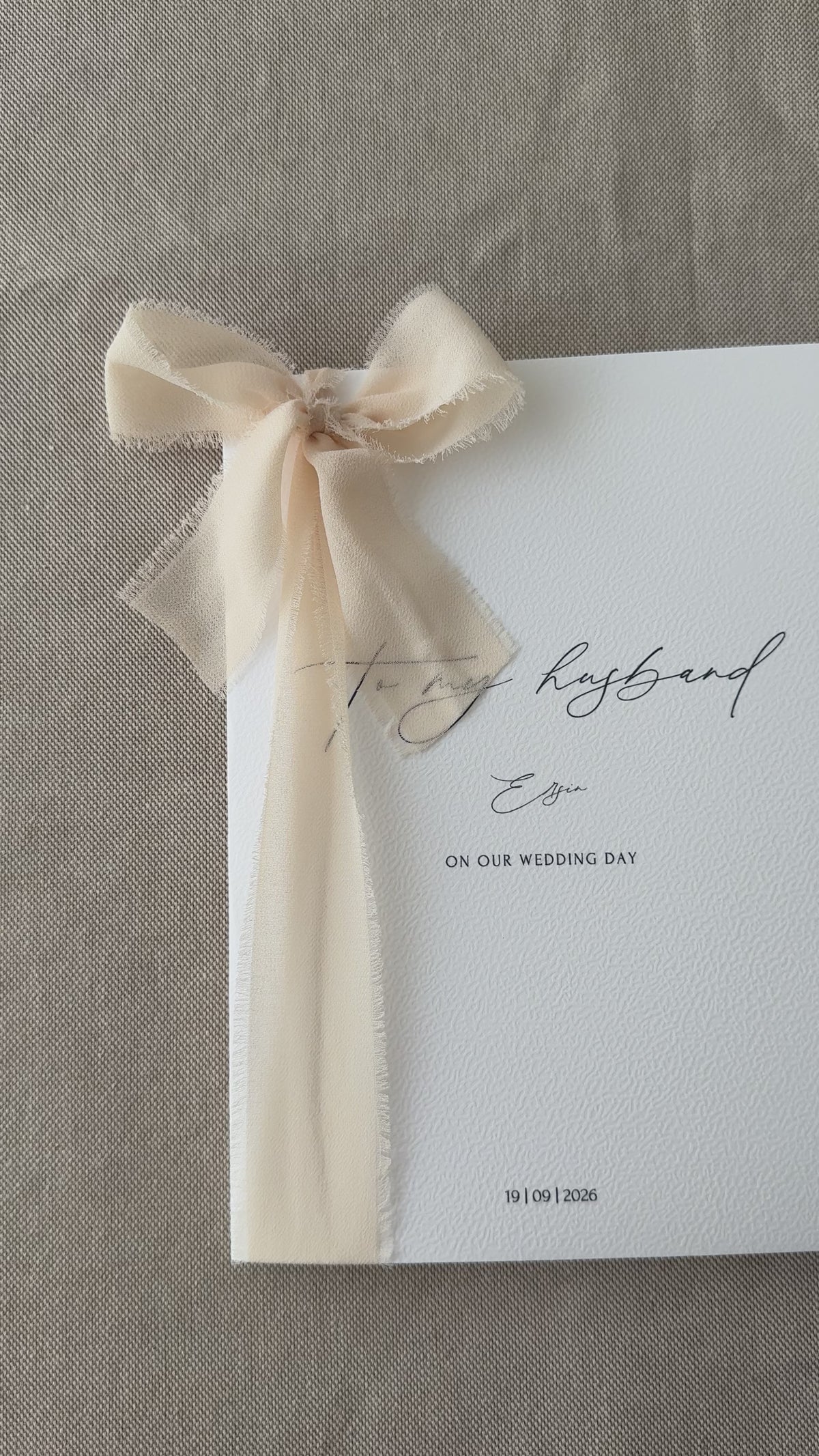 Wedding Vows | Eheversprechen "BEIGE"