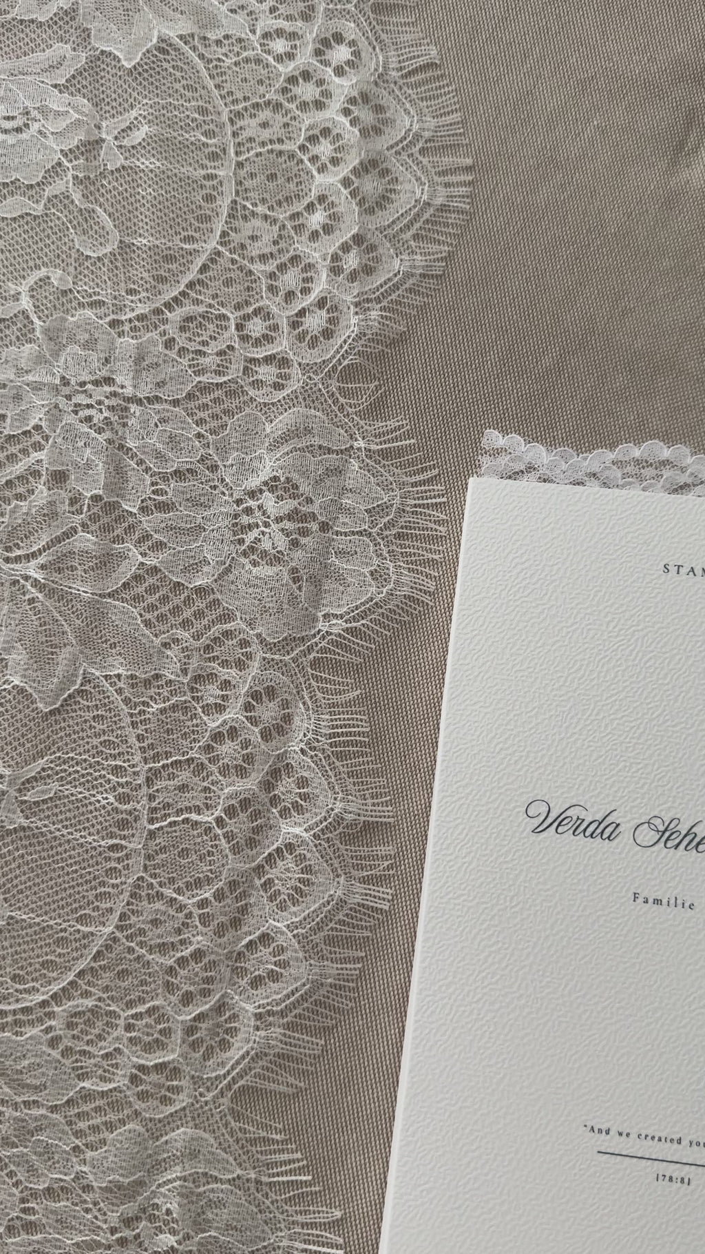Stammbuch "Spitze" mit Heftklammer und Foto DIN A5